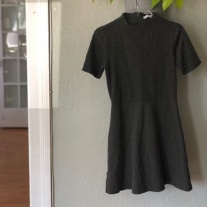 The Vanity Room - Heather Gray Mock Neck Dress